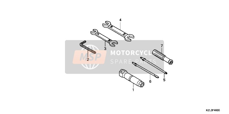 Honda NSC110 2014 Tool for a 2014 Honda NSC110